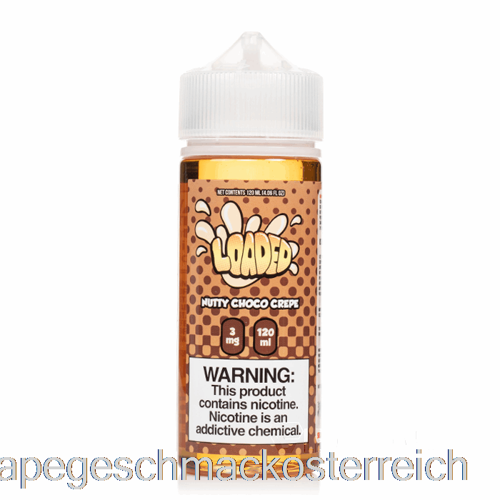 Nussiger Schoko-Crêpe – Geladenes E-Liquid – Rücksichtslose Dämpfe – 120 Ml, 6 Mg Vape-Geschmack